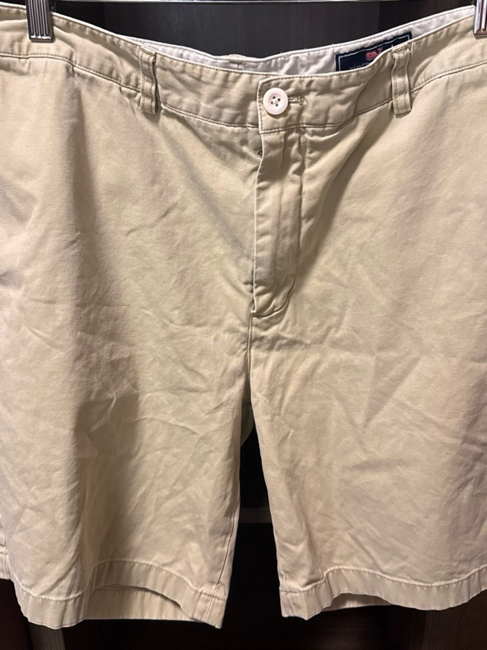 Vineyard Vines Khaki Shorts with Navy Label